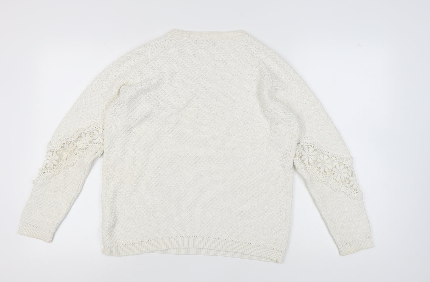 RJR John Rocha Women's White Pullover Jumper Size 12