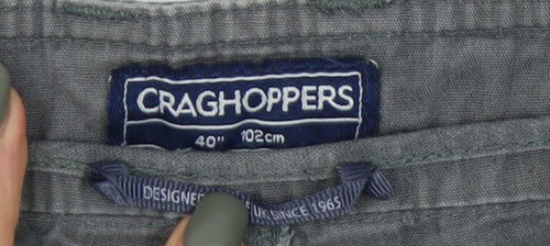 Craghoppers Men's Grey Cargo Shorts Size 40