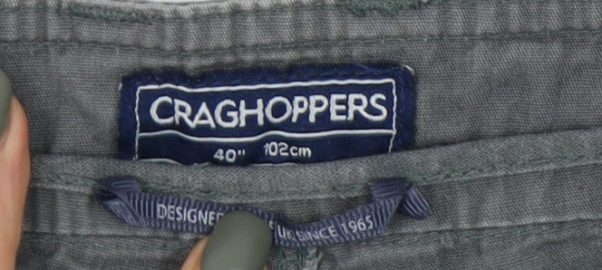 Craghoppers Men's Grey Cargo Shorts Size 40