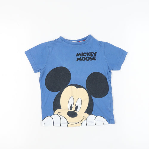 Disney Mickey Mouse Blue T-Shirt 3 Years Unisex Kids