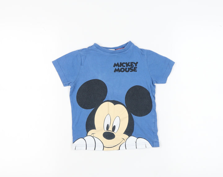 Disney Mickey Mouse Blue T-Shirt 3 Years Unisex Kids