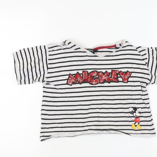 Disney at Primark Girls Mickey Mouse Cropped T-Shirt 13-14 Years