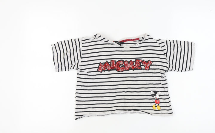 Disney at Primark Girls Mickey Mouse Cropped T-Shirt 13-14 Years