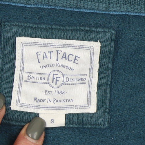 Fat Face Men's Green Full Zip Hoodie - Size S