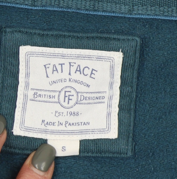 Fat Face Men's Green Full Zip Hoodie - Size S