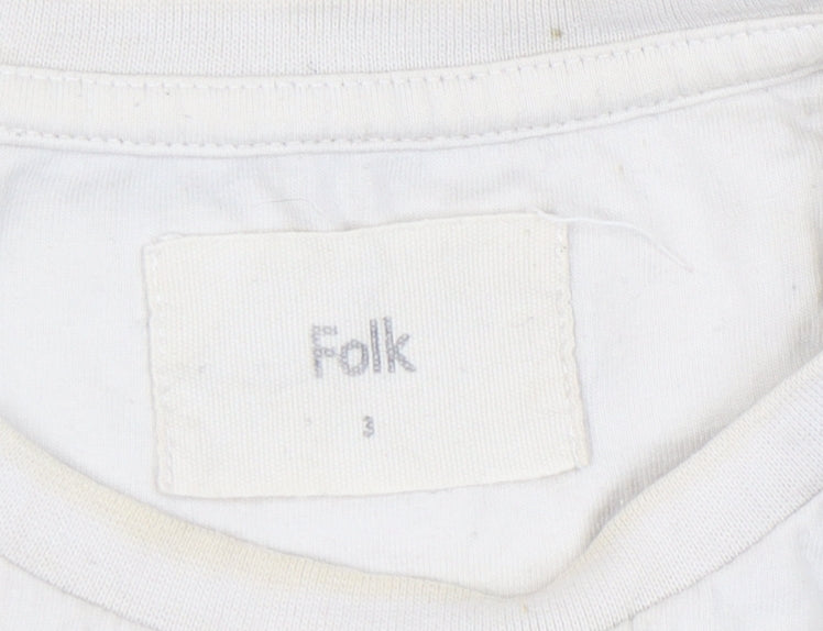 Folk Men's Multicoloured Crew Neck T-Shirt Medium