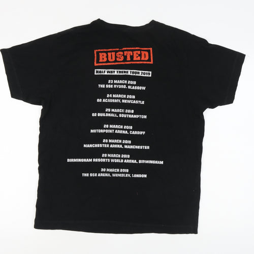 Continental Men's Busted Band T-Shirt Large Black
