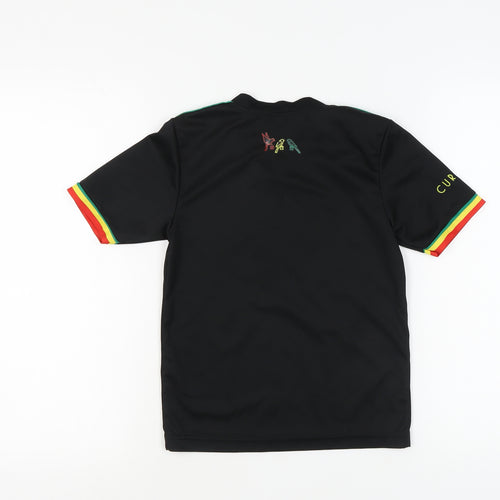 Adidas Boys Football Jersey Black 8 Years V-Neck