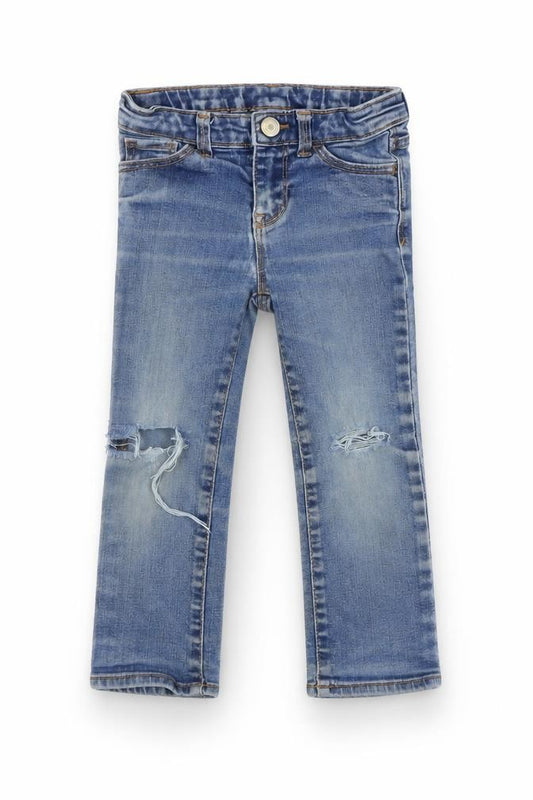Baby Gap Girls Blue Cropped Jeans 3 Years Ripped