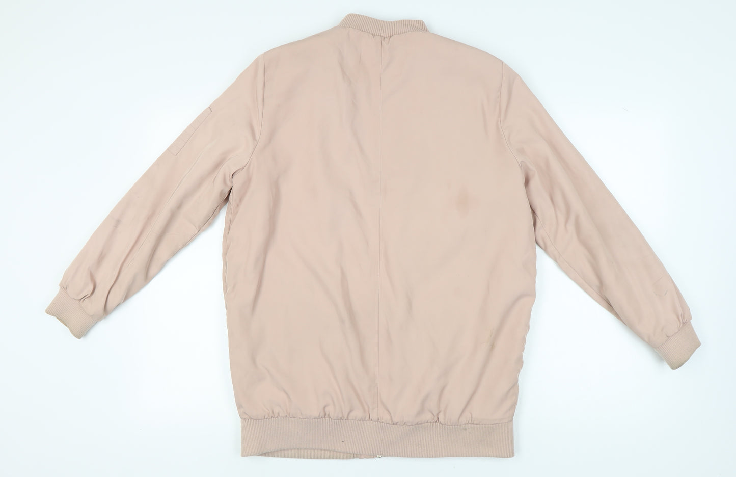 Miss Selfridge Women's Beige Bomber Jacket Size 12