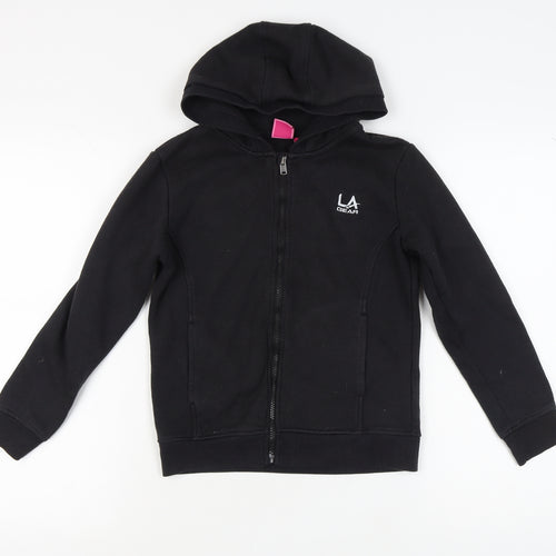 LA Gear Girls Black Full Zip Hoodie 11-12 Years