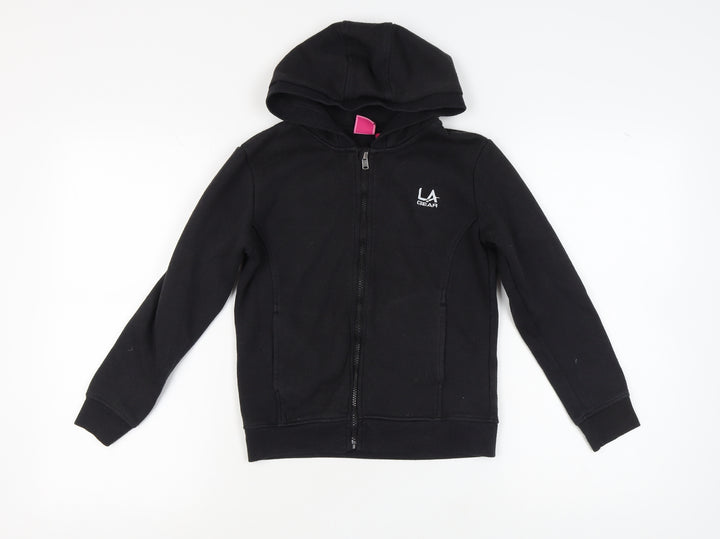 LA Gear Girls Black Full Zip Hoodie 11-12 Years