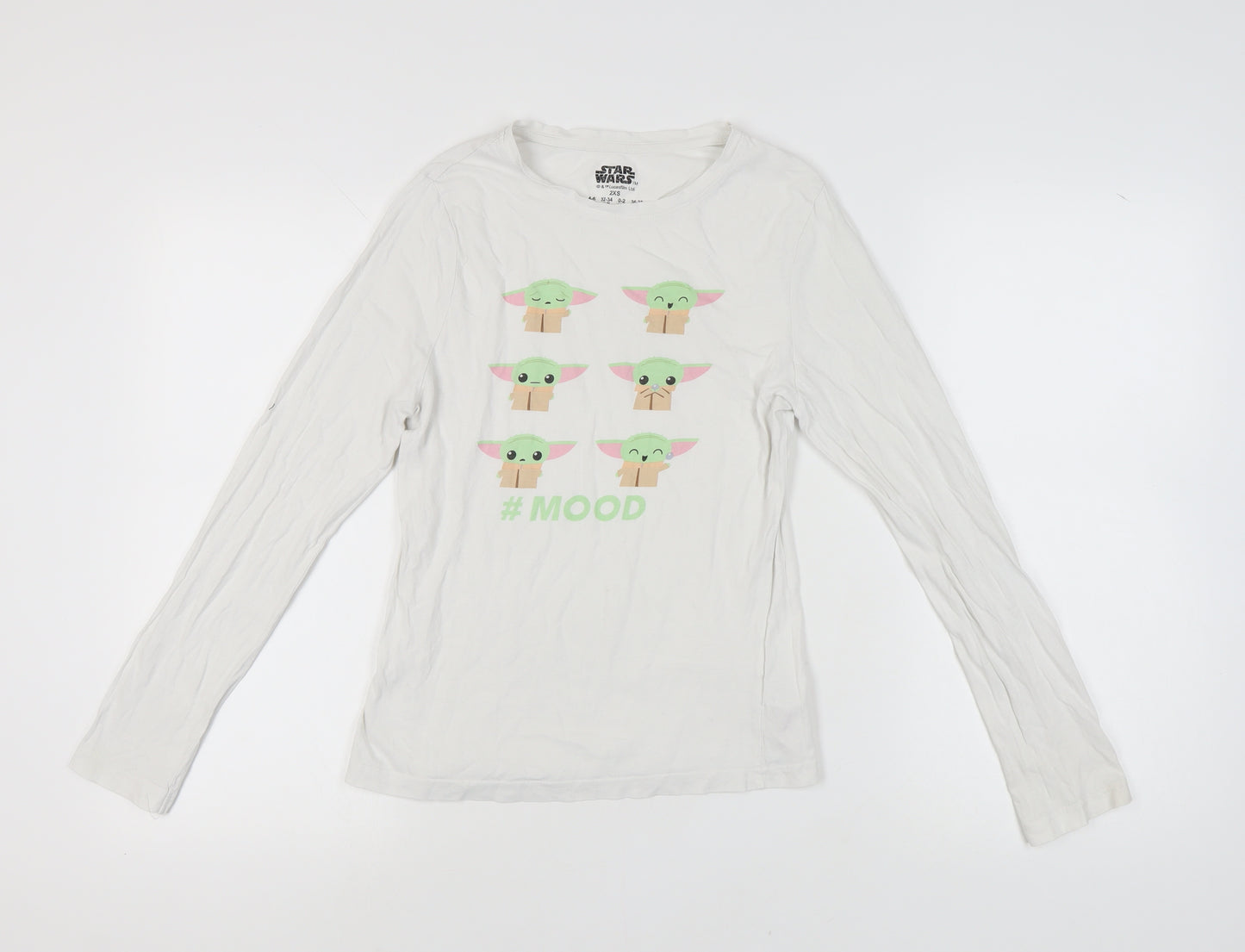 Star Wars Unisex White Long Sleeve T-Shirt 2XS