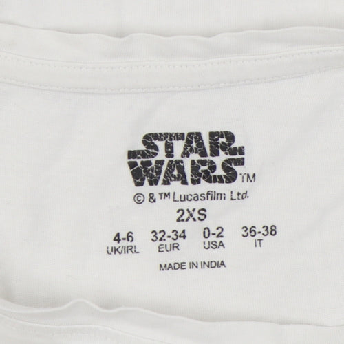Star Wars Unisex White Long Sleeve T-Shirt 2XS