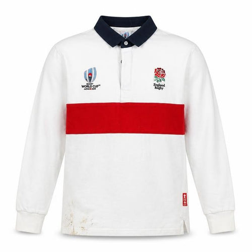 Boys Rugby World Cup Polo, White, 11-12 Years, Cotton