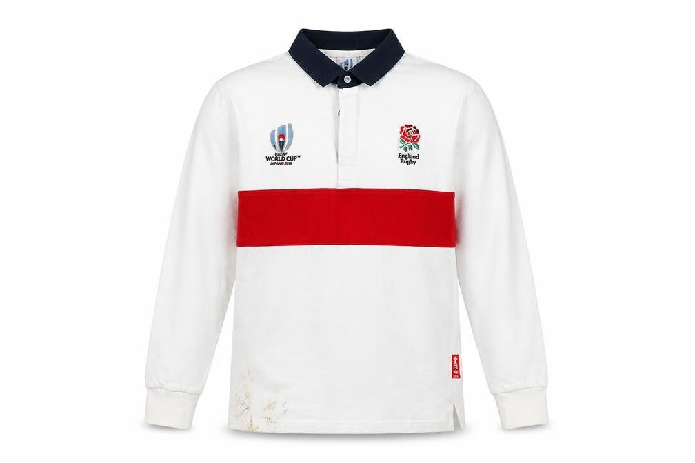 Boys Rugby World Cup Polo, White, 11-12 Years, Cotton