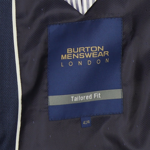 Burton Menswear Blue Suit Jacket 42R Men's Classic