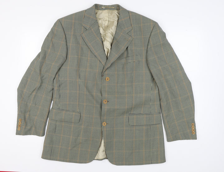 Lino Vierra Men's Multicoloured Check Blazer UK 42