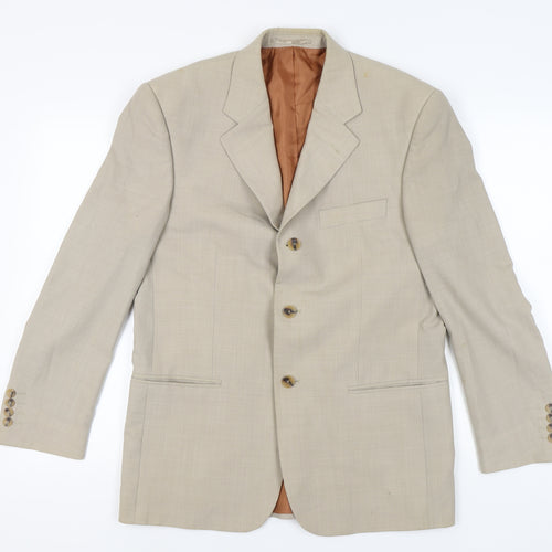 Farah Men's Beige Blazer 38S Business Attire