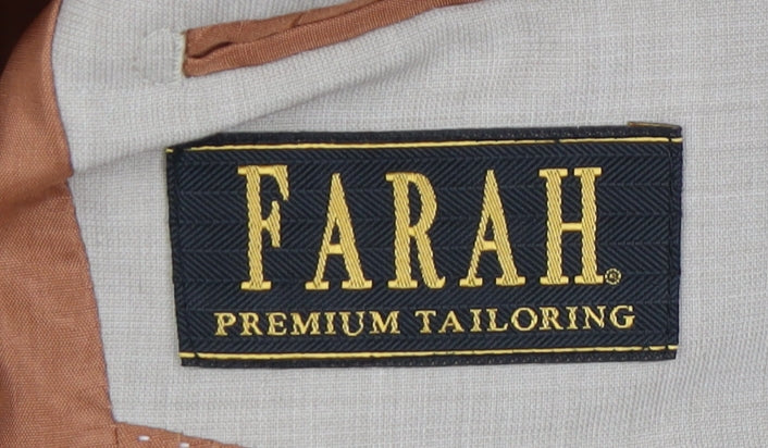 Farah Men's Beige Blazer 38S Business Attire