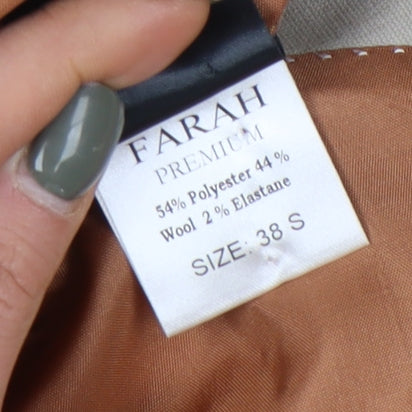 Farah Men's Beige Blazer 38S Business Attire
