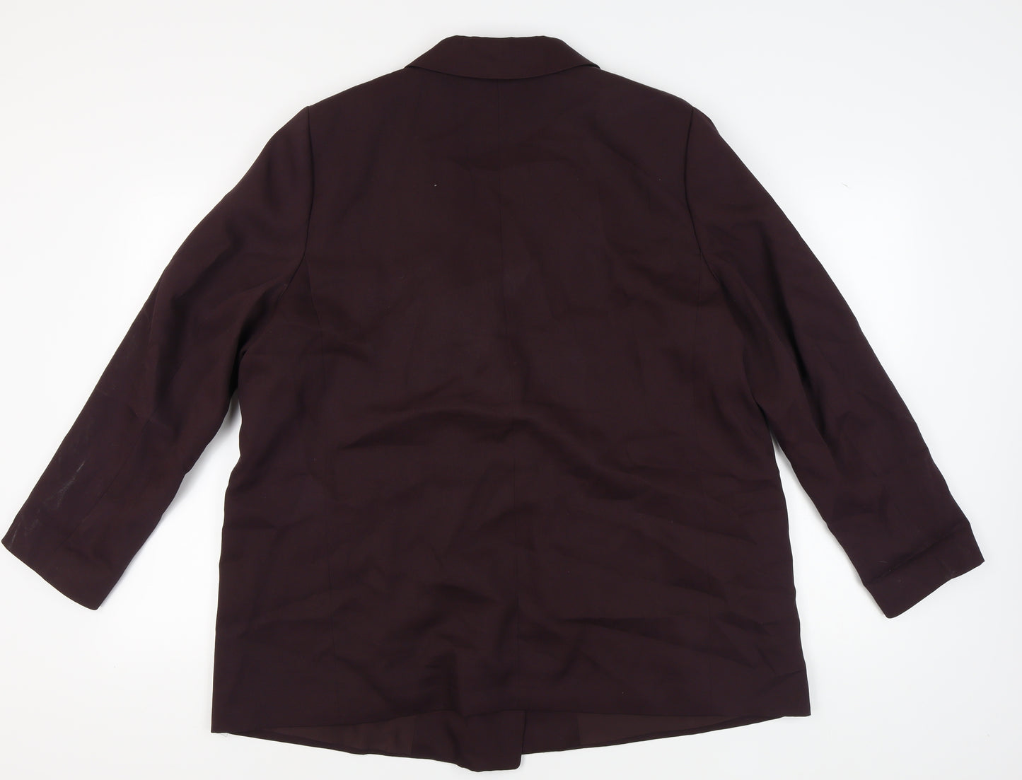 H&M Women's Purple Double-Breasted Blazer, Size L, Regular Fit