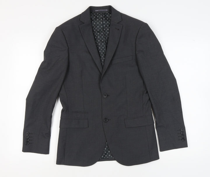 Next Men's Grey Blazer, Size 36 Short Jacket