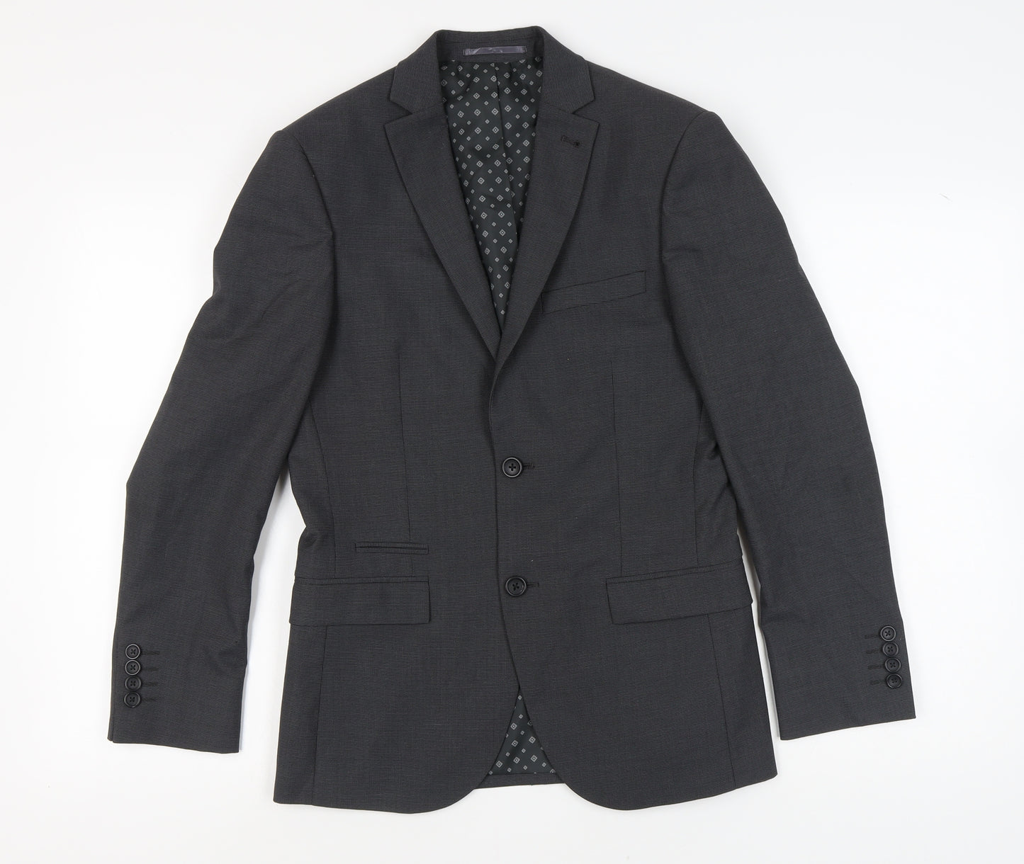 Next Men's Grey Blazer, Size 36 Short Jacket