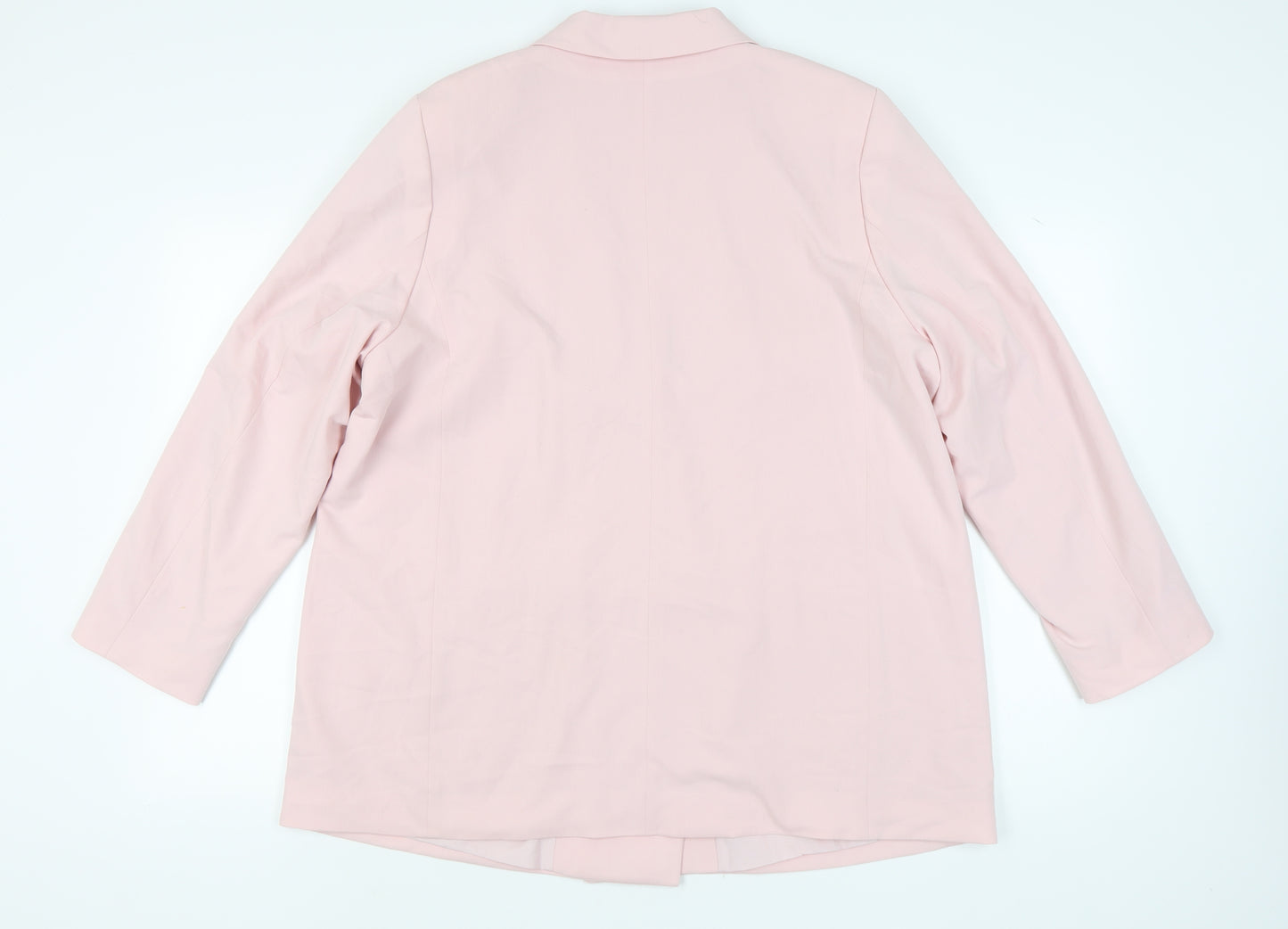 H&M Women's Pink Blazer XL, Regular Fit Double-Breasted
