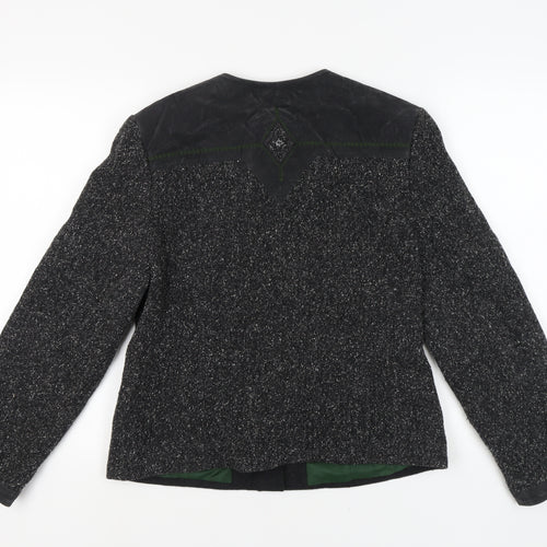 MEICO Women’s Black Size 12 Tweed Blazer, Business Casual