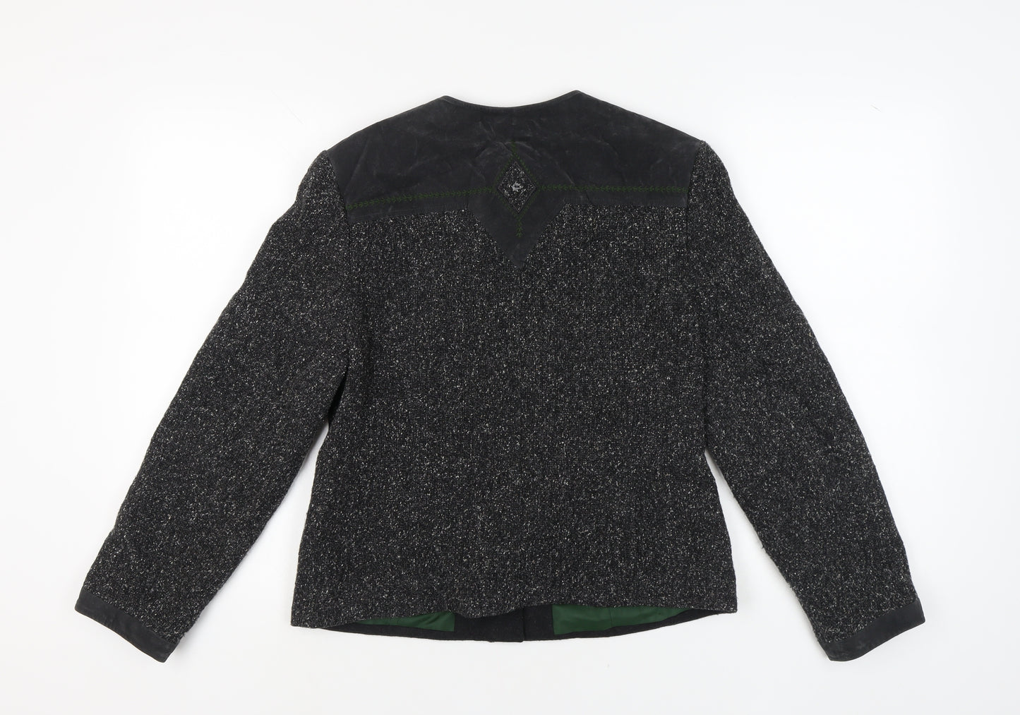 MEICO Women’s Black Size 12 Tweed Blazer, Business Casual