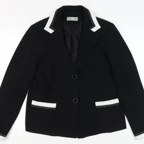 Wallis Women's Black Blazer Size 16 Lined