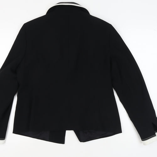 Wallis Women's Black Blazer Size 16 Lined