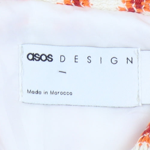 ASOS DESIGN Women's Multicoloured Striped Bomber Jacket M