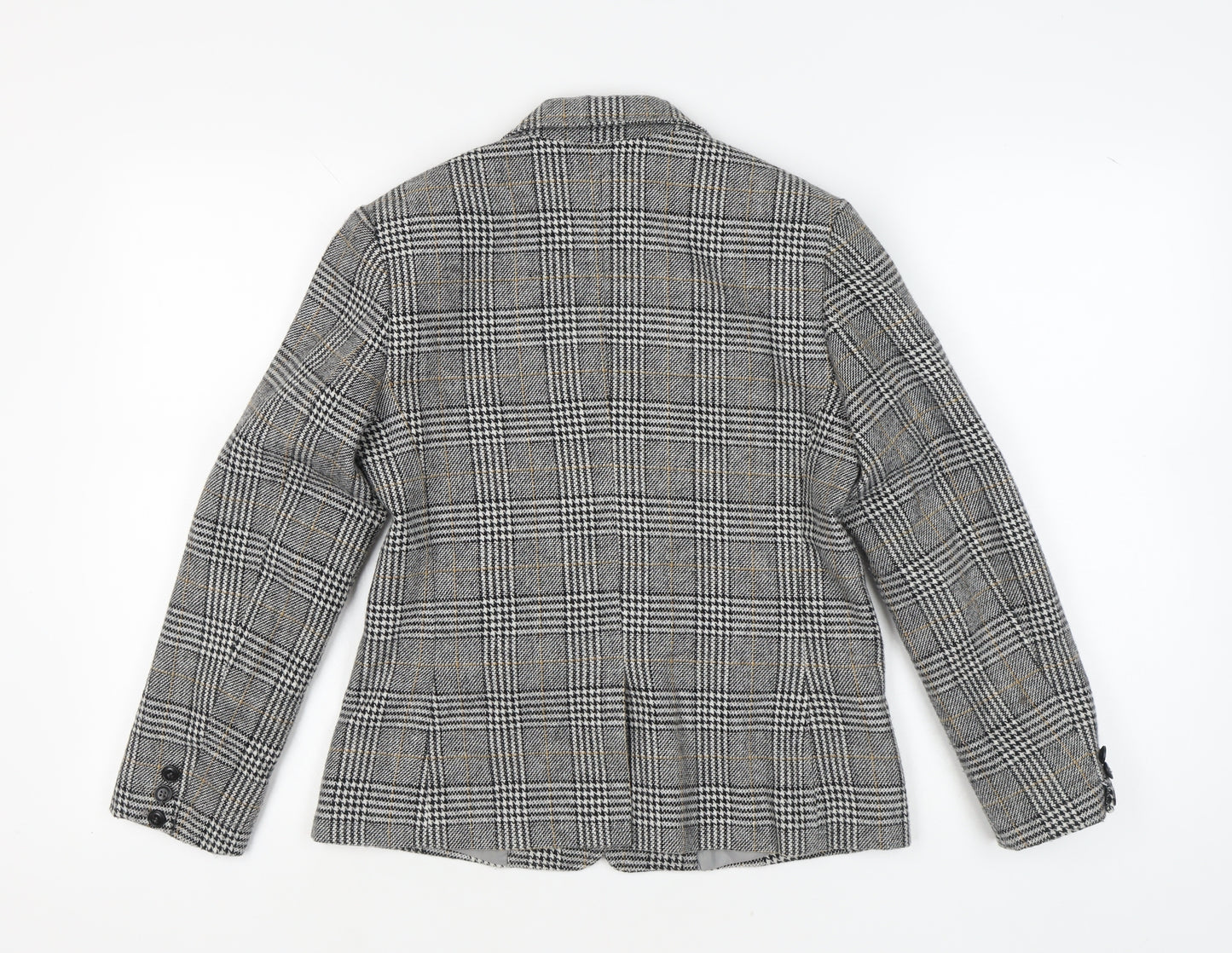 Marks and Spencer Women's Grey Check Blazer Size 10