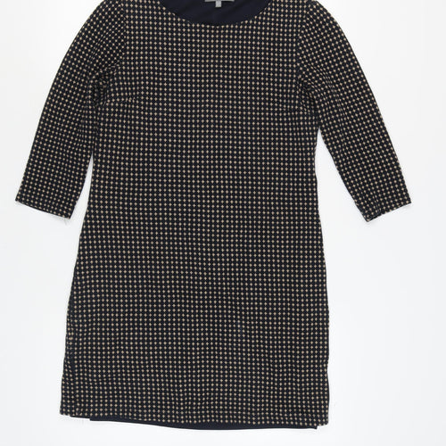 Laura Ashley Women's Black Geometric Sheath Dress