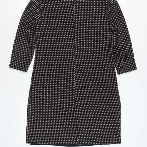 Laura Ashley Women's Black Geometric Sheath Dress