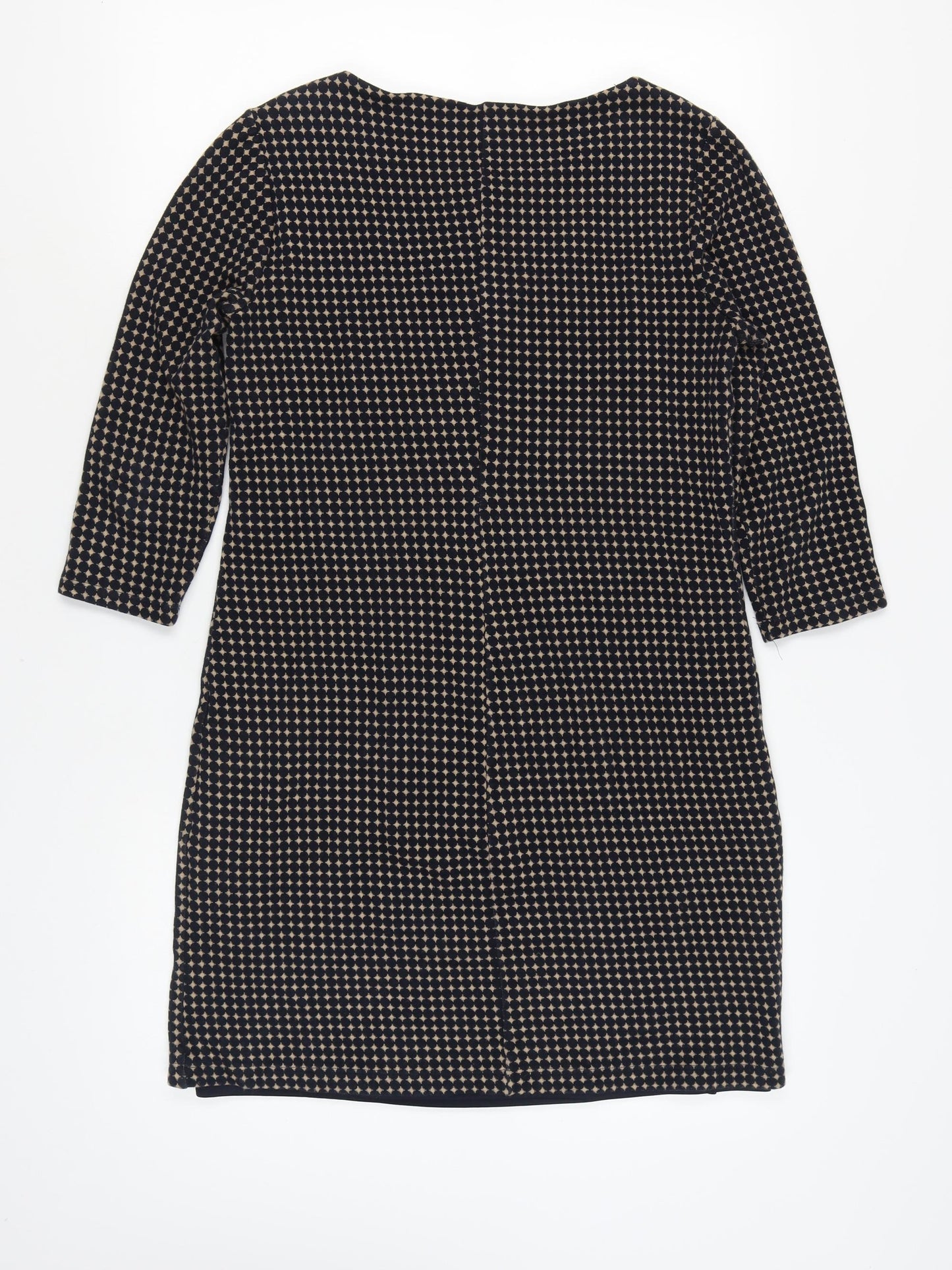 Laura Ashley Women's Black Geometric Sheath Dress