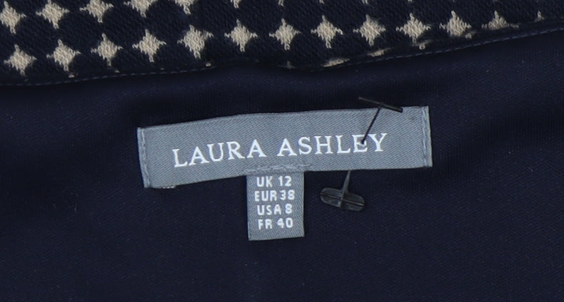 Laura Ashley Women's Black Geometric Sheath Dress