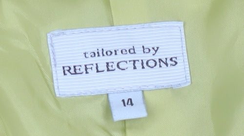 Reflections Beige Linen Blazer Women Size 14 Casual
