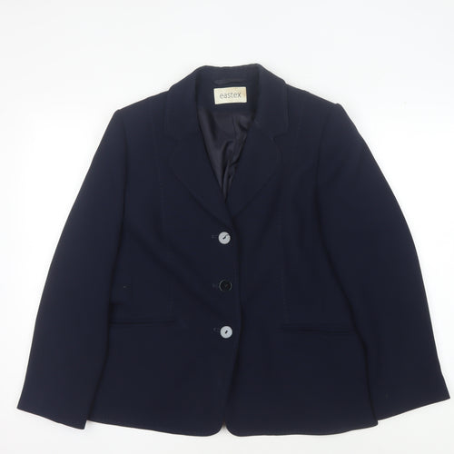 Eastex Women's Blue Blazer Size 14 Classic Business