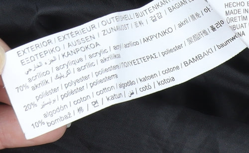 Pull&Bear Men's Black Houndstooth Jacket, Size S, Autumn