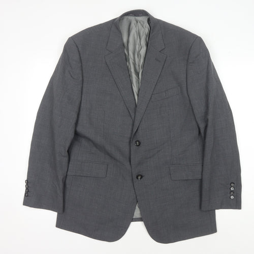 Skopes Mens Grey 42S Blazer Jacket Two-Button
