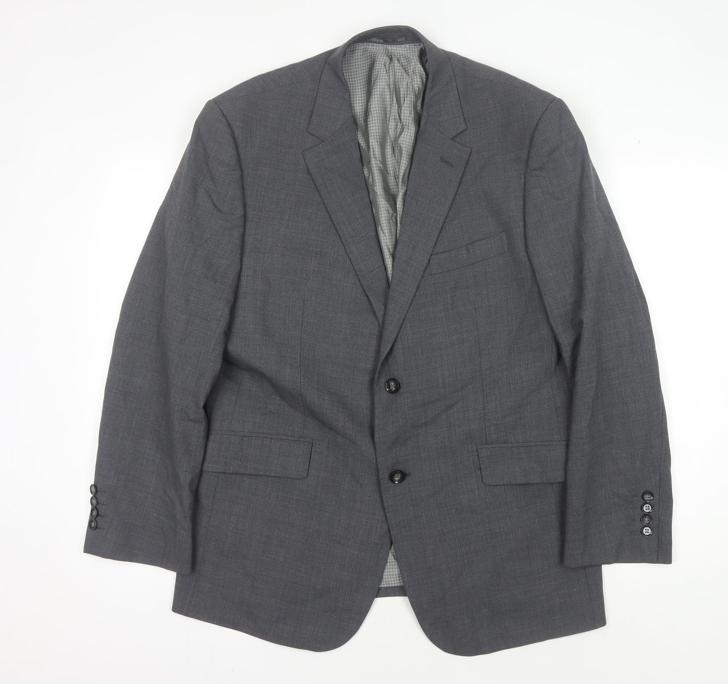 Skopes Mens Grey 42S Blazer Jacket Two-Button