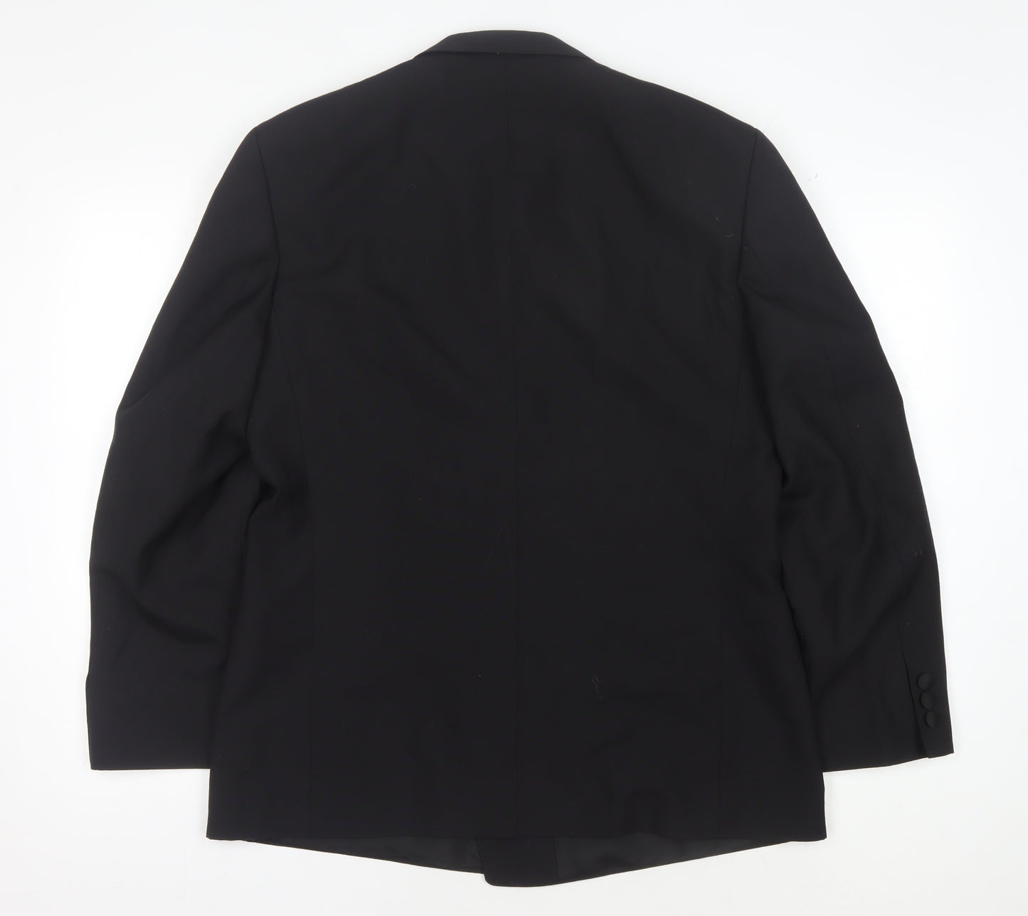 Leithäuser Men's Black Double-Breasted Tuxedo Blazer, 40 Short, Formal