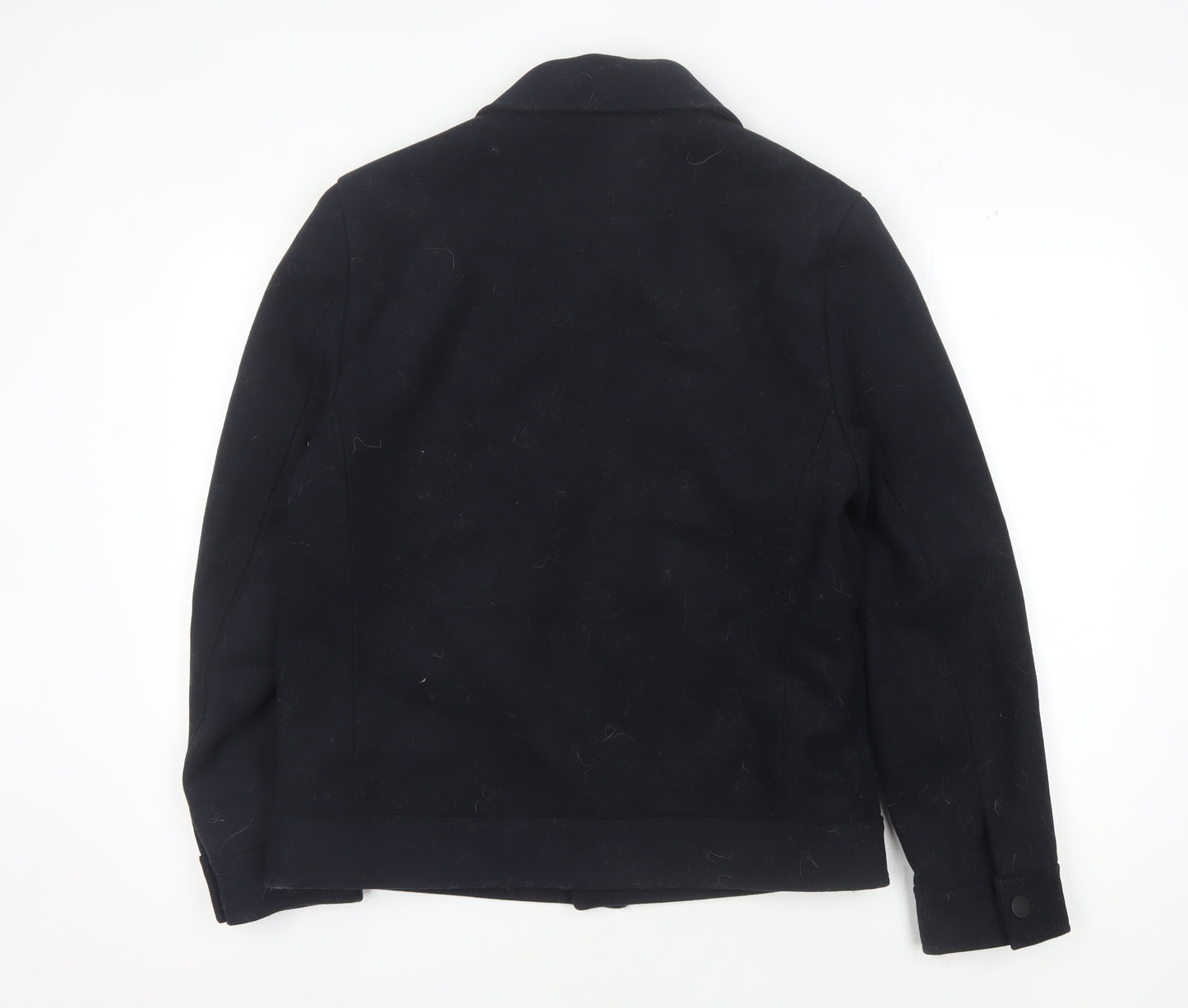 Debenhams Men's Black Wool Blend Jacket - Medium