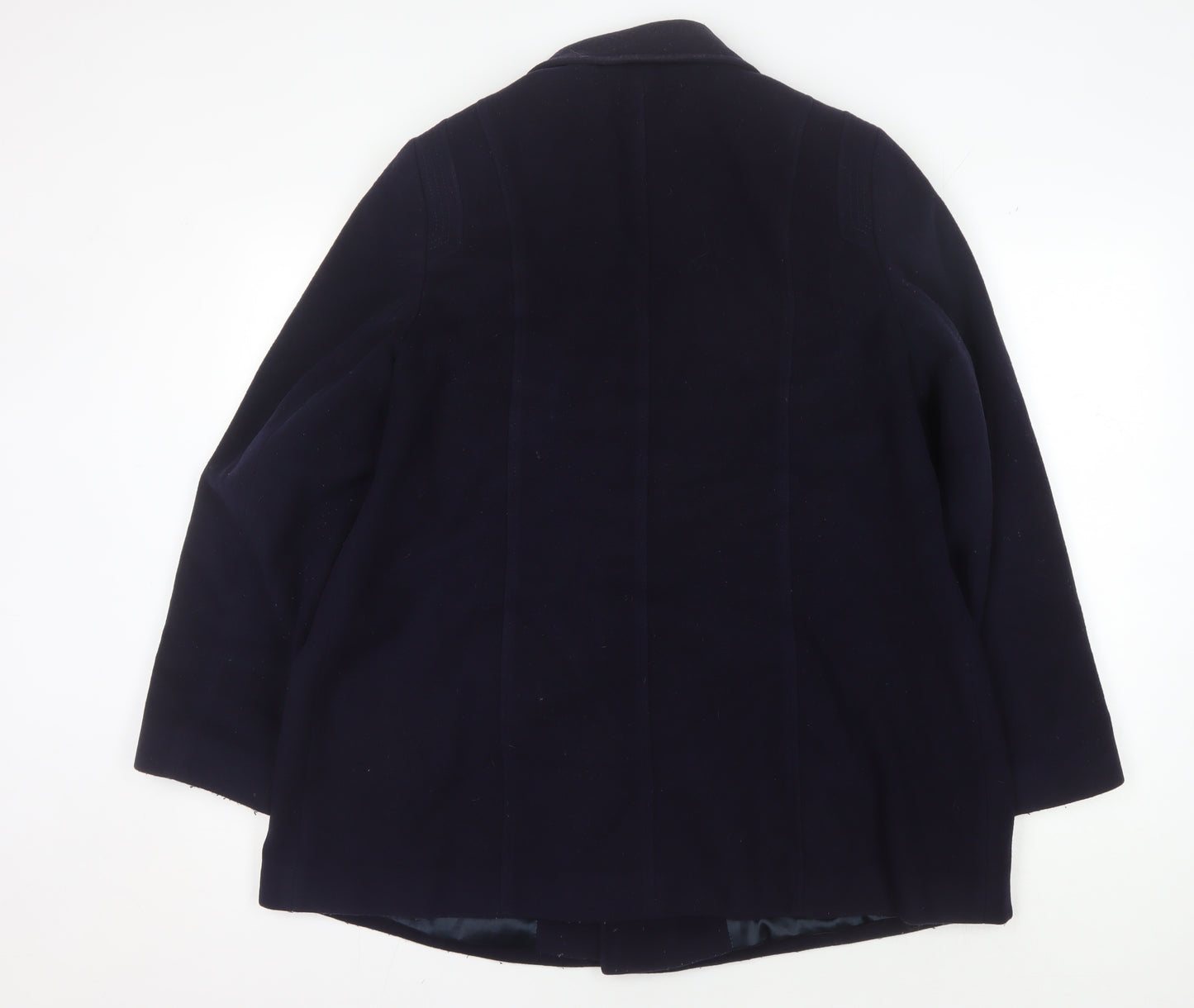 Windsmoor Women's Blue Wool Blend Mid-Length Coat