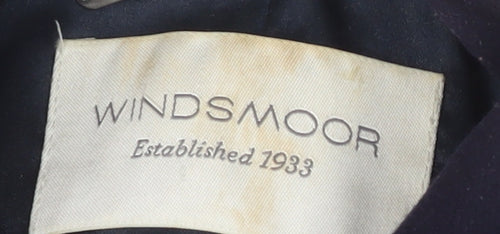 Windsmoor Women's Blue Wool Blend Mid-Length Coat
