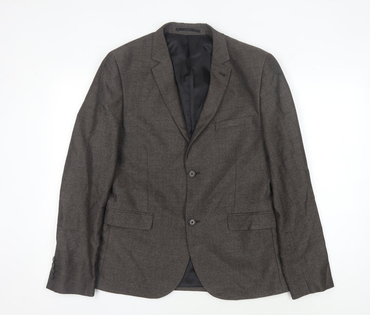 Refectory Men's Brown Wool Blazer, Size 40R, Classic Style