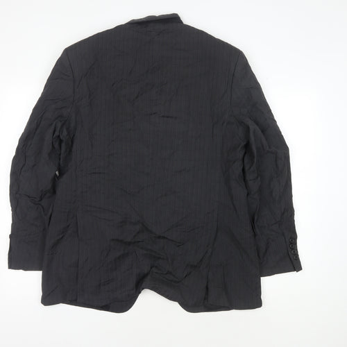 Cerruti Men's Black Short Blazer 40S Striped